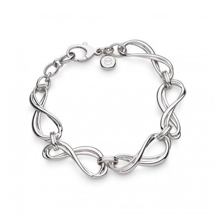 Kit Heath-Silver Infinity Grande Link Bracelet-Dipples Jewellers