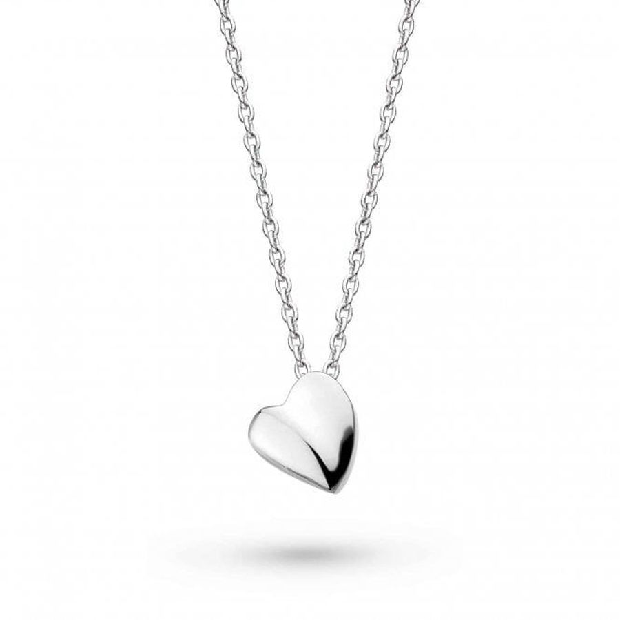 Kit Heath-Silver Miniatures Sweet Heart Necklace-Dipples Jewellers