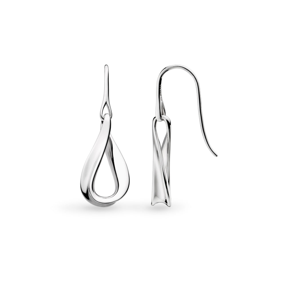 Kit Heath-Silver Serenity Drop Earrings-Dipples Jewellers