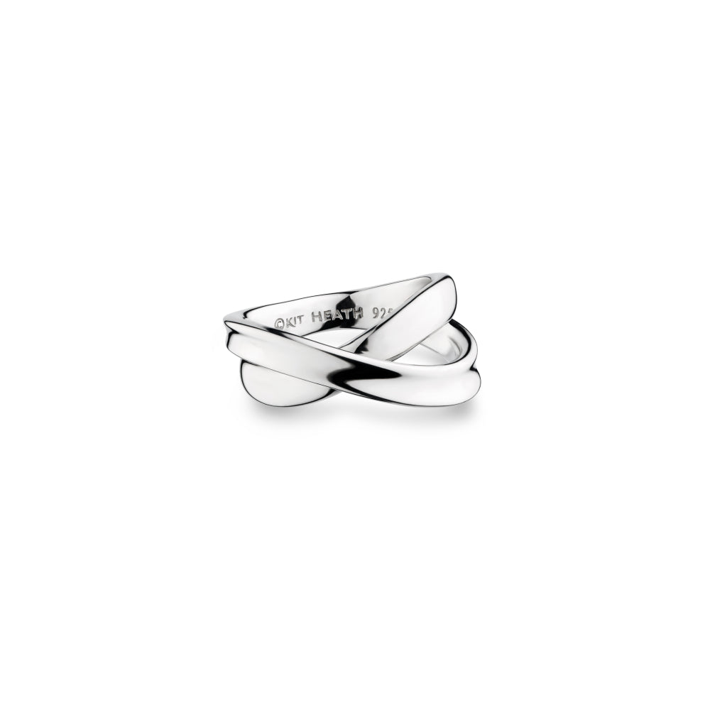 Kit Heath-Silver Serenity Grande Crossover Ring-Dipples Jewellers