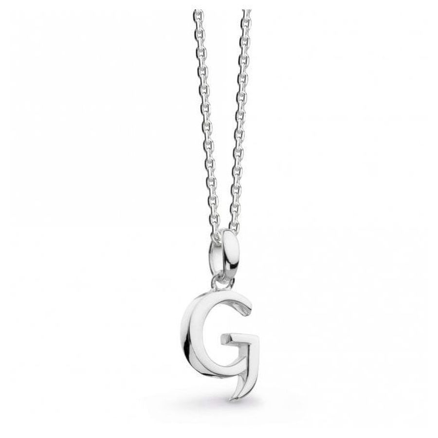 Kit Heath-Silver Signature Capital G Necklace-Dipples Jewellers