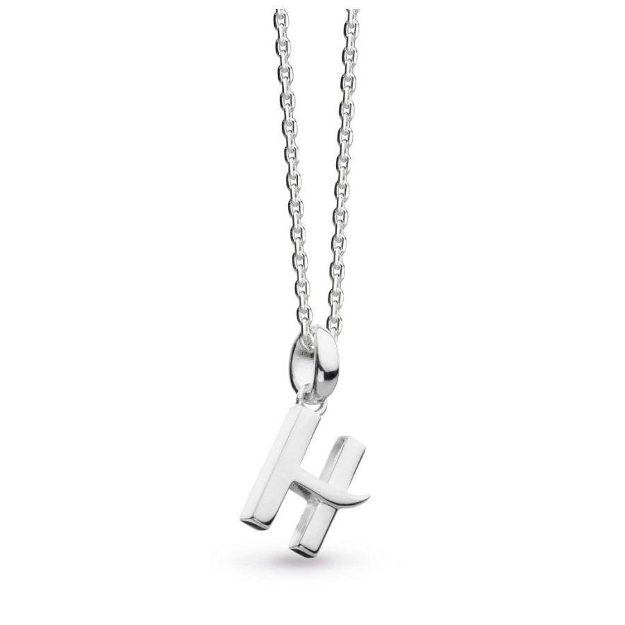 Kit Heath-Silver Signature Capital H Necklace-Dipples Jewellers