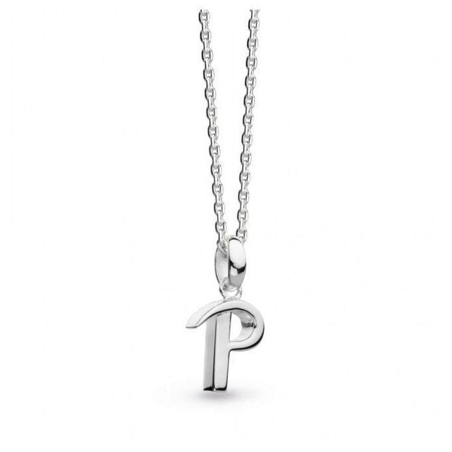 Kit Heath-Silver Signature Capital P Necklace-Dipples Jewellers