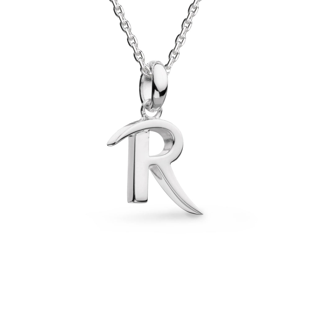 Kit Heath-Silver Signature Skript Capital R 18" Necklace-Dipples Jewellers