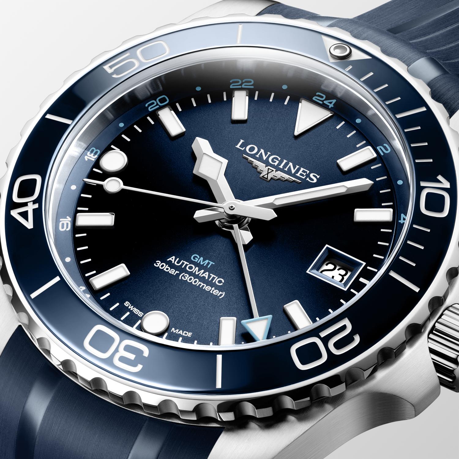Longines-HydroConquest GMT-Dipples Jewellers