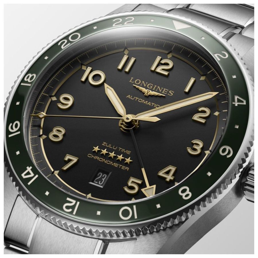 Longines-Spirit Zulu Time GMT-Dipples Jewellers