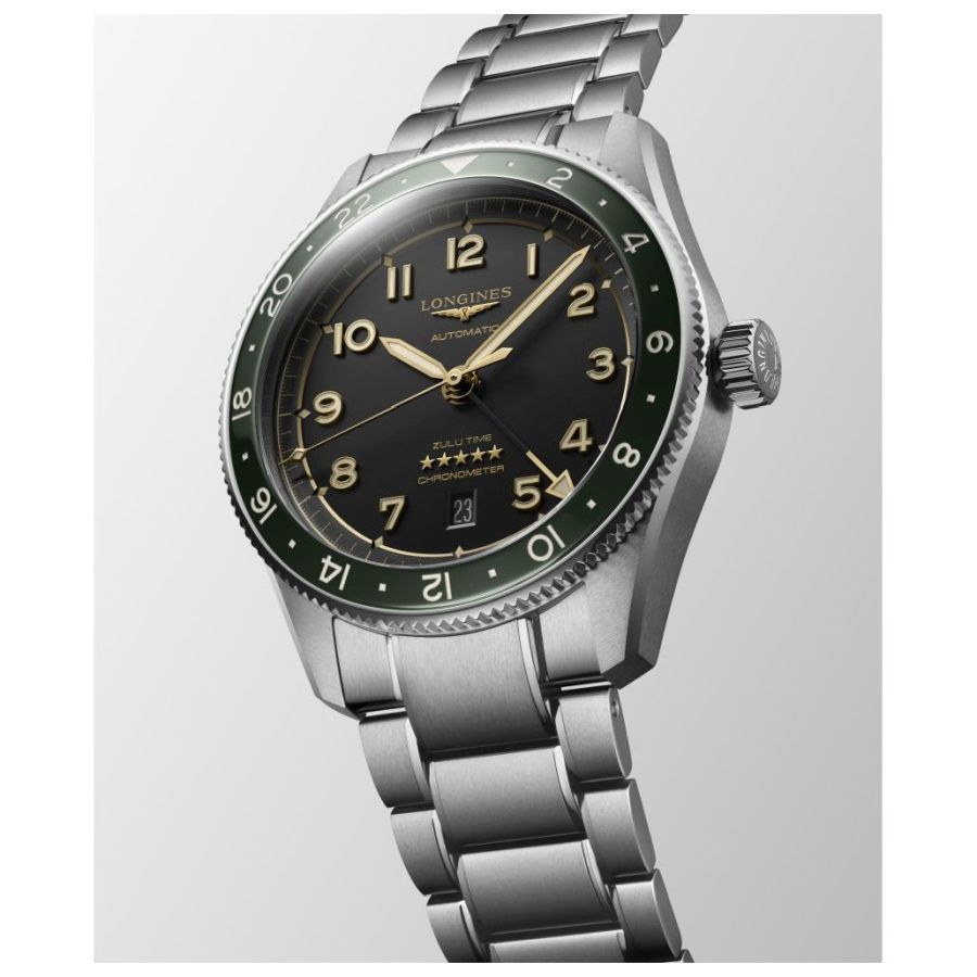 Longines-Spirit Zulu Time GMT-Dipples Jewellers
