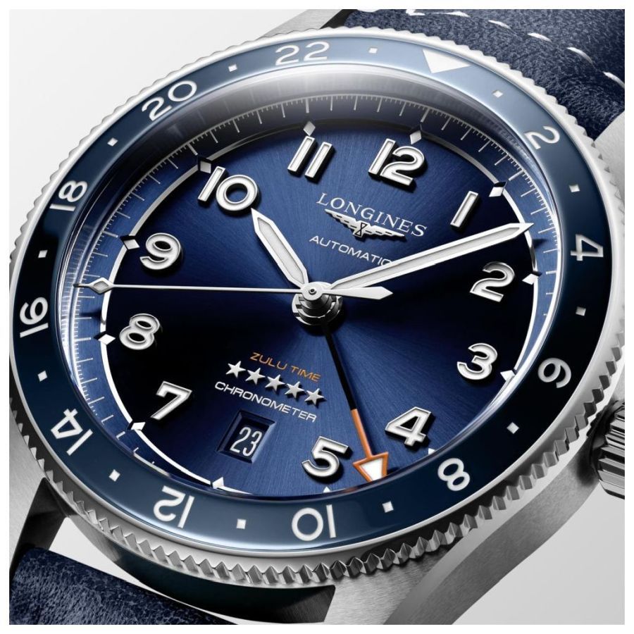 Longines-Spirit Zulu Time GMT-Dipples Jewellers