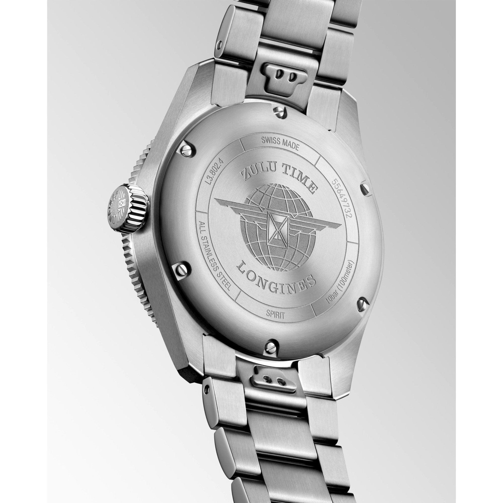 Longines-Spirit Zulu Time GMT-Dipples Jewellers