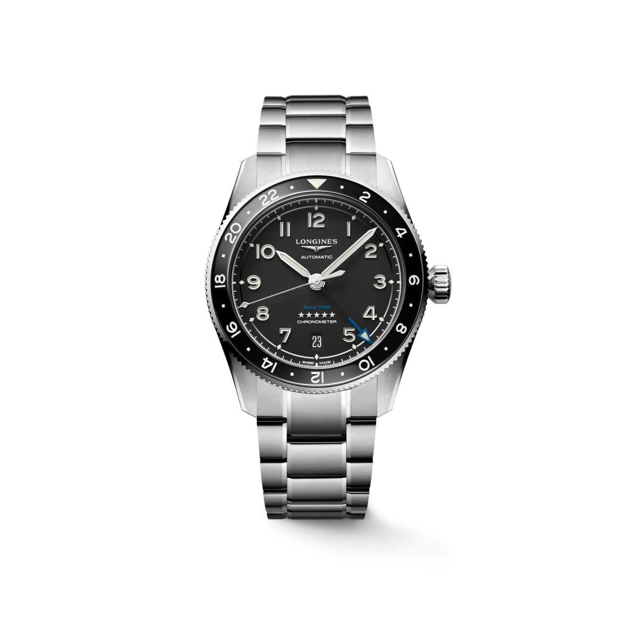 Longines-Spirit Zulu Time GMT-Dipples Jewellers