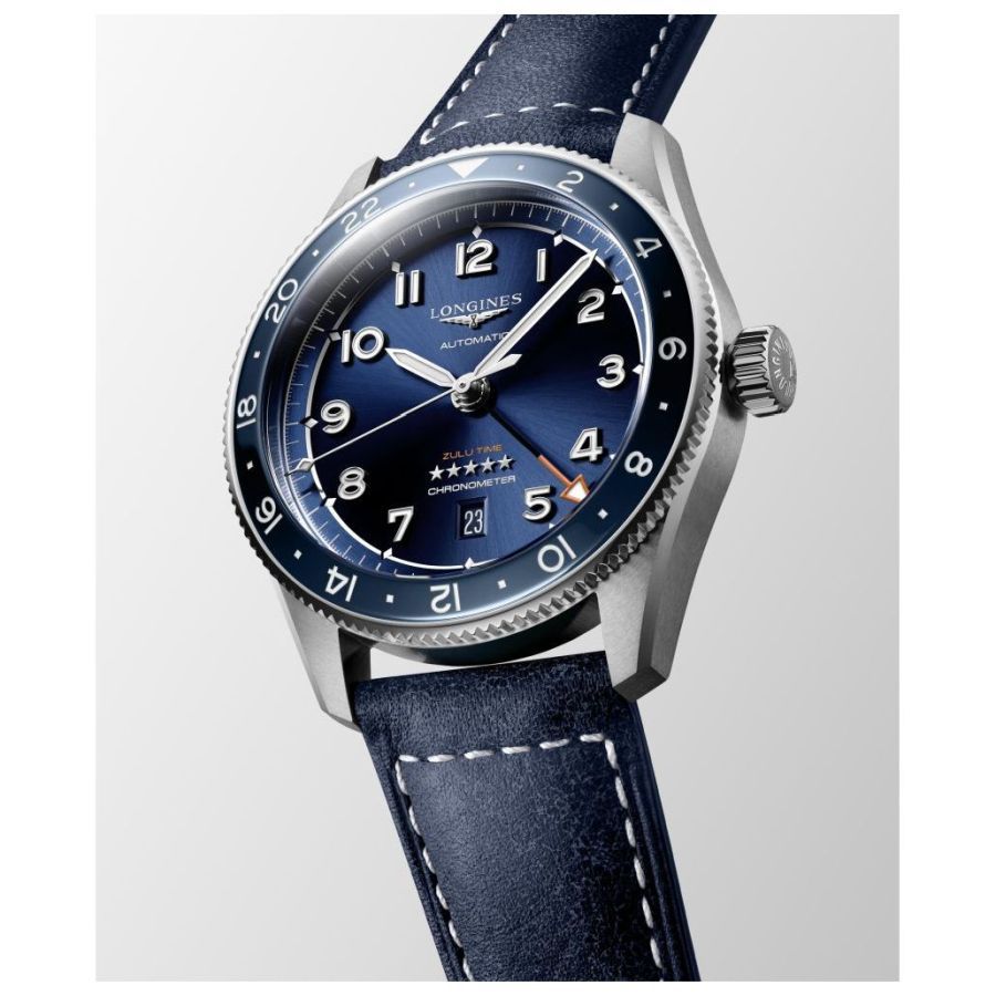 Longines-Spirit Zulu Time GMT-Dipples Jewellers