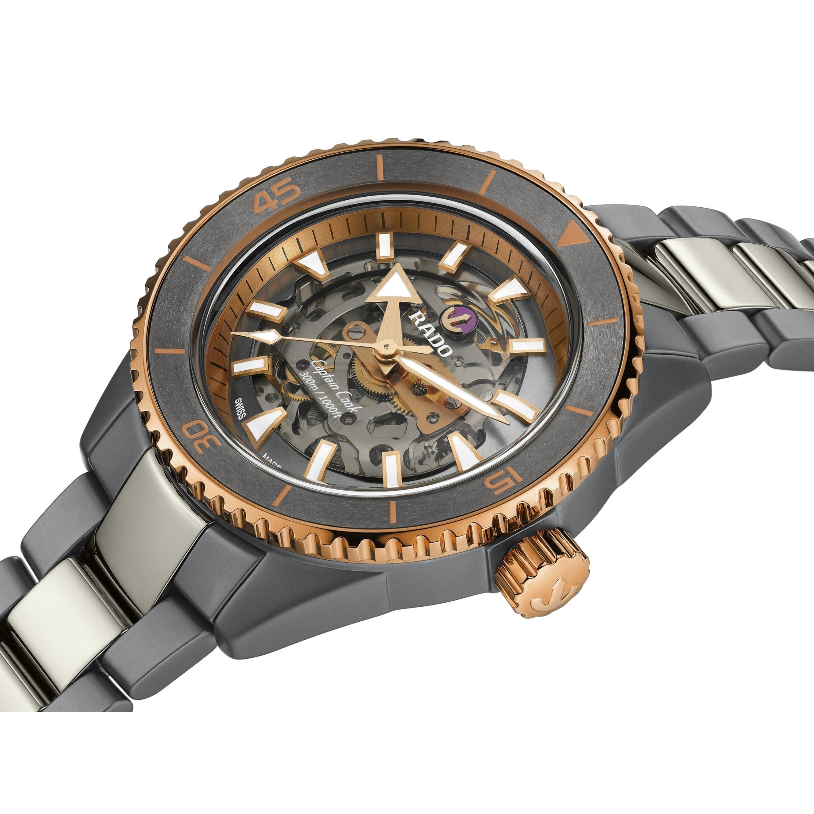 Rado-Captain Cook High-Tech Ceramic Skeleton-Dipples Jewellers