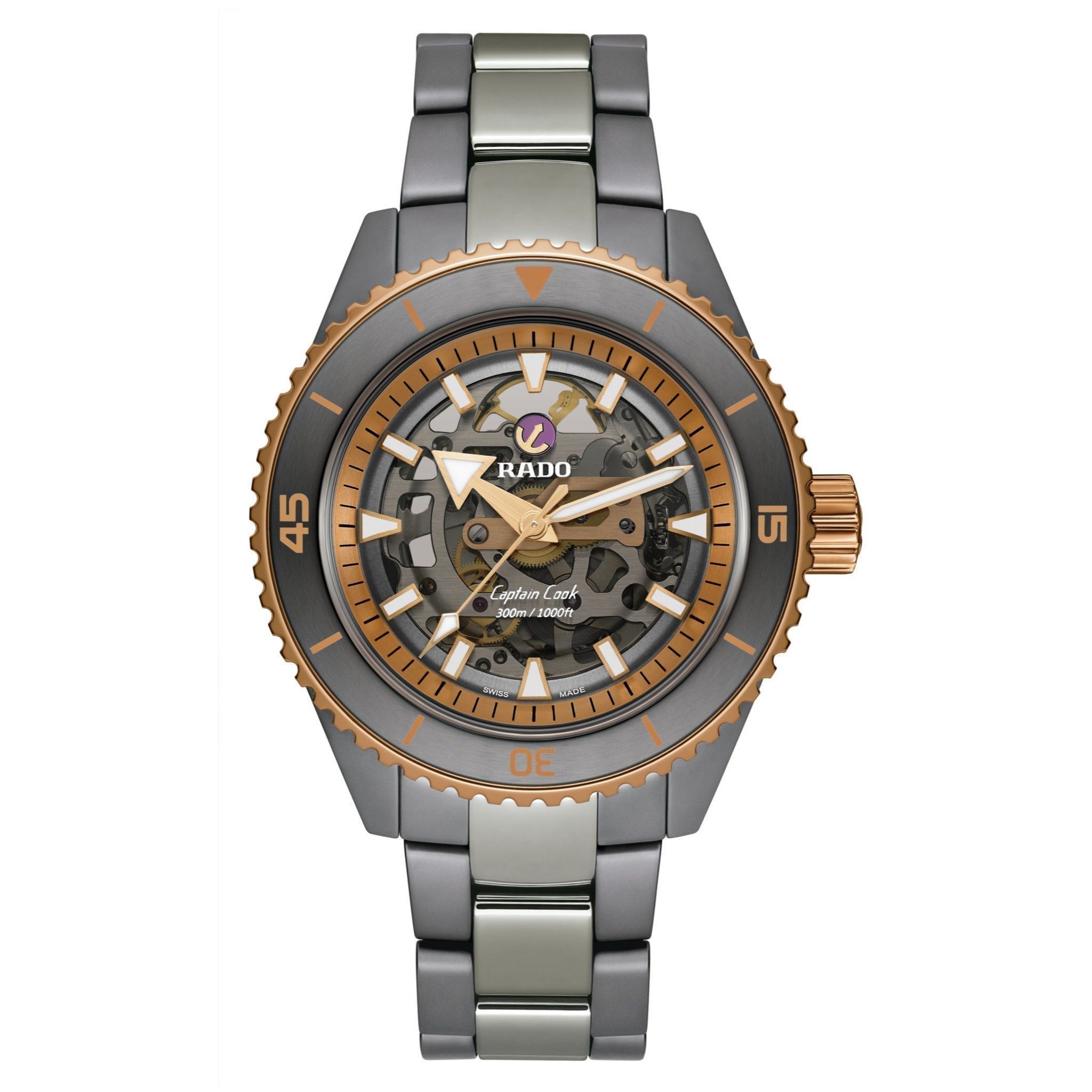 Rado-Captain Cook High-Tech Ceramic Skeleton-Dipples Jewellers