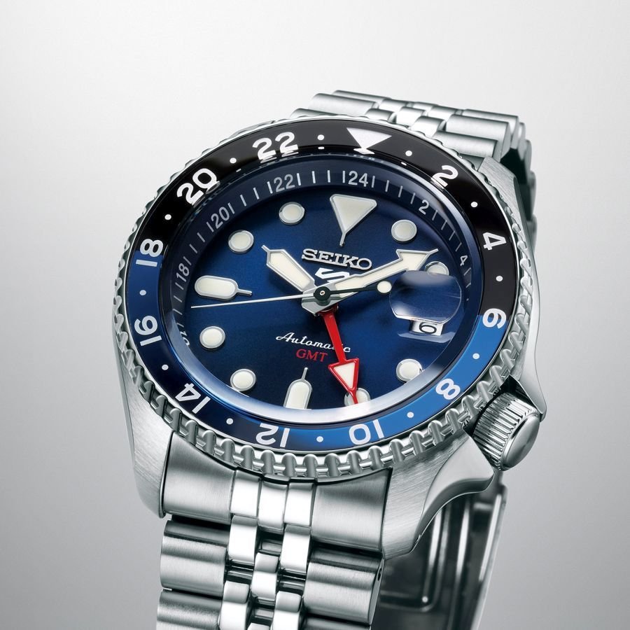 Seiko-Seiko 5 'Blueberry' GMT-Dipples Jewellers