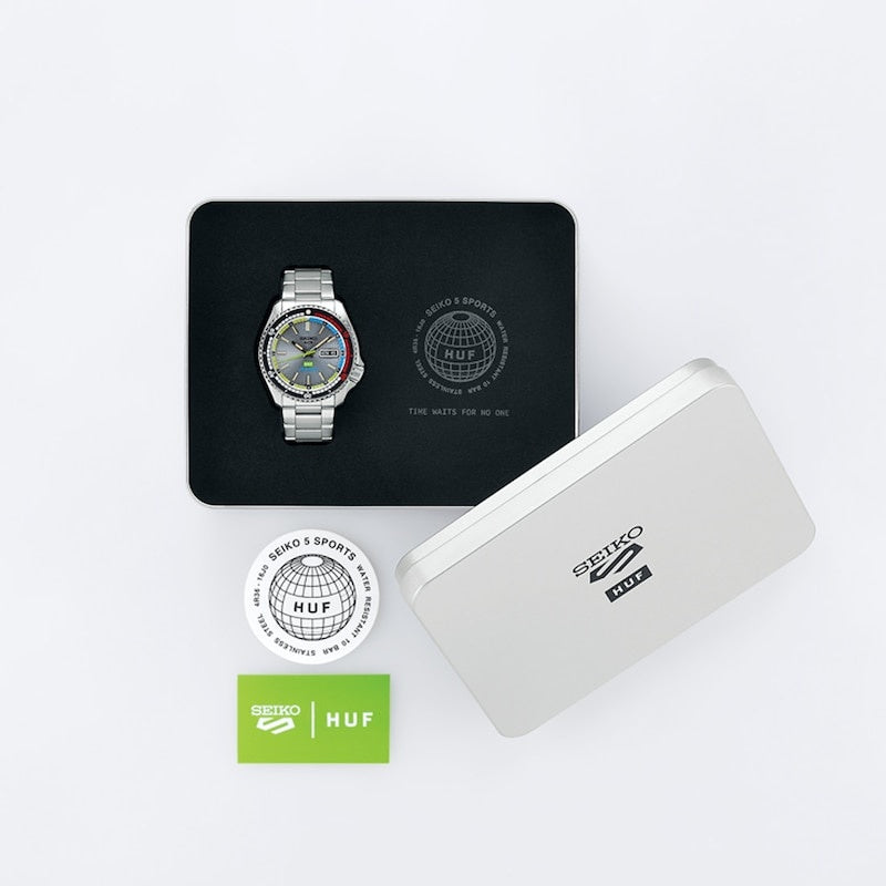 Seiko-Seiko 5 Sports x HUF Limited Edition Collaboration II-Dipples Jewellers