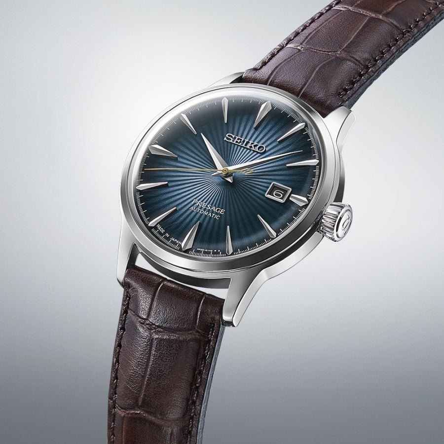 Seiko-Presage Cocktail Series 'Midnight Blue Moon'-Dipples Jewellers