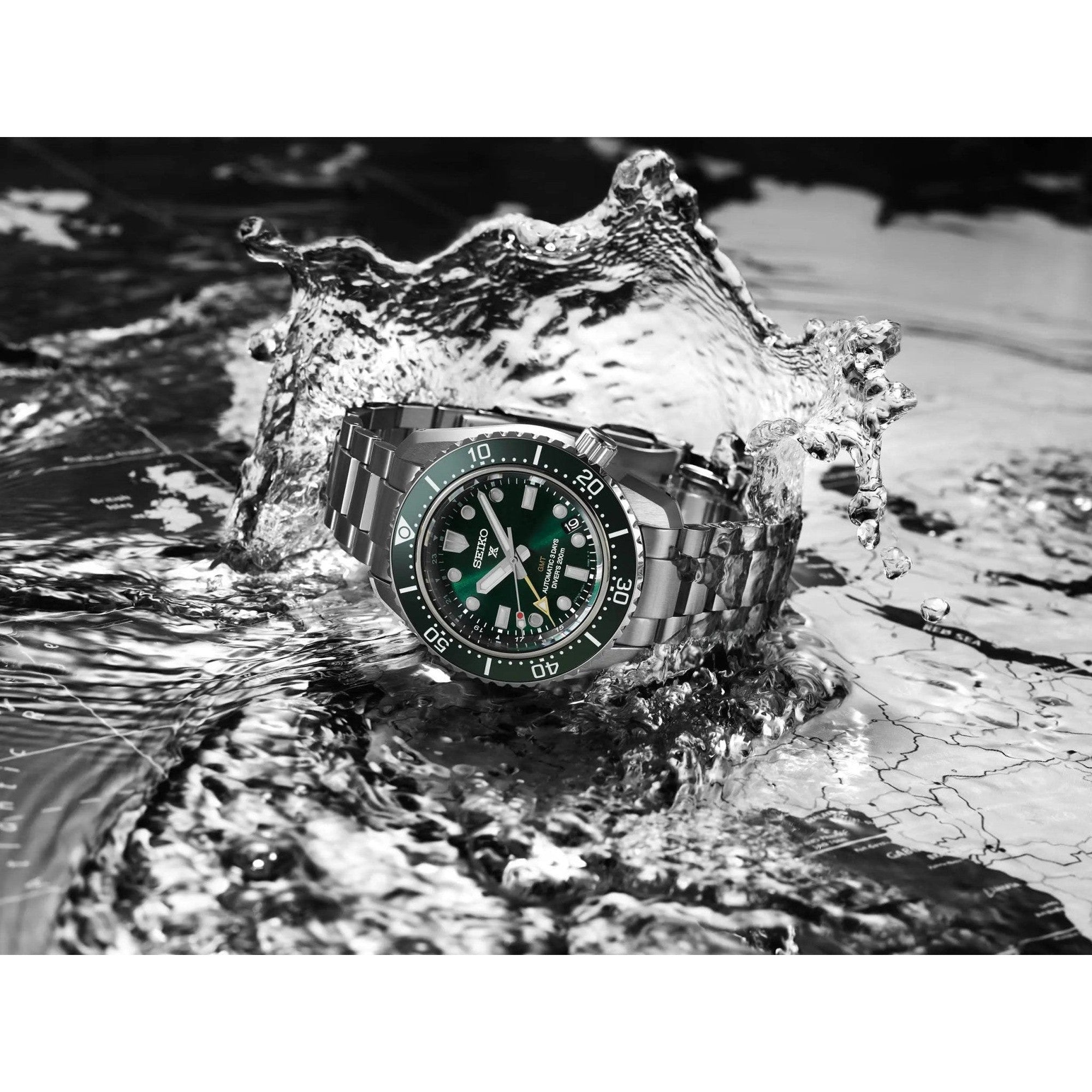 Seiko-Prospex 'Marine Green' GMT-Dipples Jewellers