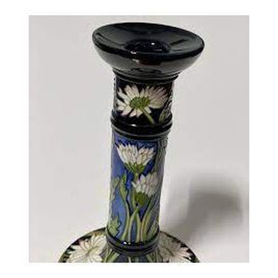 W Moorcroft-Meadow Daisy Candlestick-Dipples Jewellers