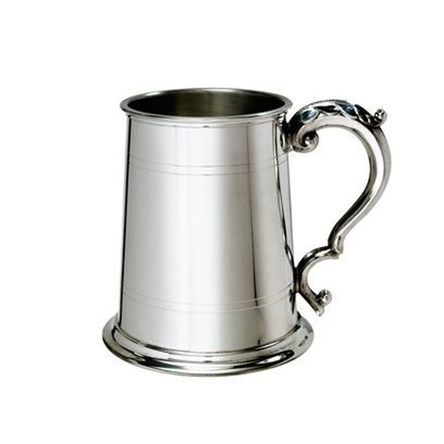 Wentworth-Pewter Standard Lined 1-Pint Tankard-Dipples Jewellers