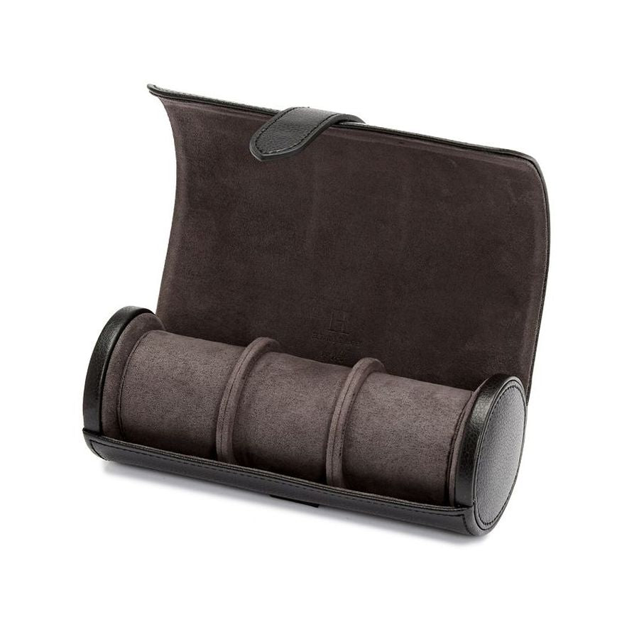 Wolf Designs Ltd-Blake Black & Grey Heritage Watch Roll-Dipples Jewellers