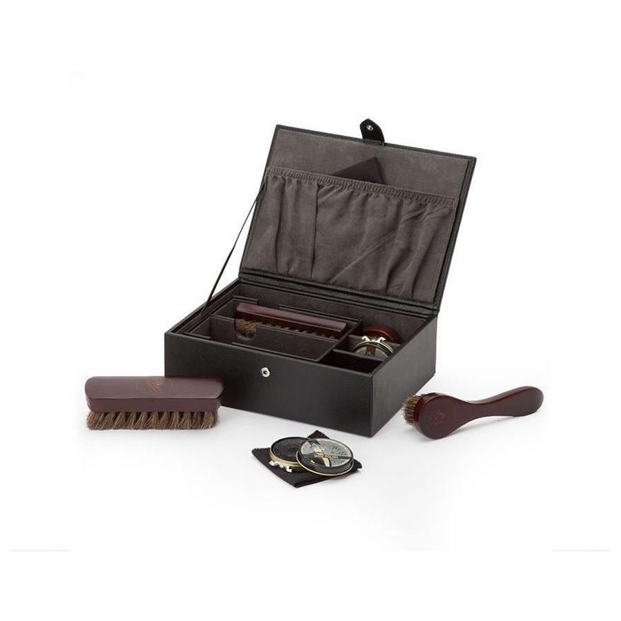 Wolf Designs Ltd-Blake Black Shoe Shine Kit-Dipples Jewellers