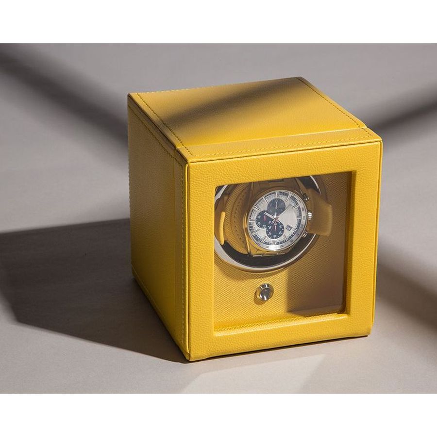 Wolf Designs Ltd-Cub Single Watch Winder - With Cover-Dipples Jewellers